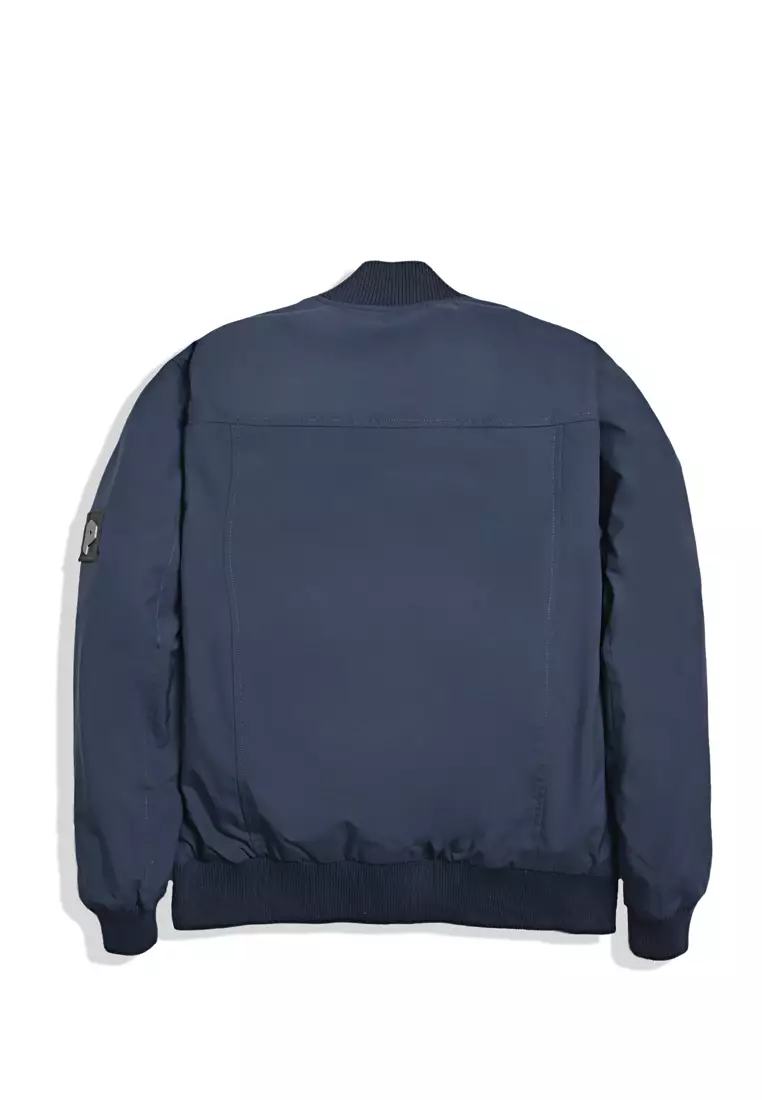 Pebble Delta Utility Bomber Navy Jacket