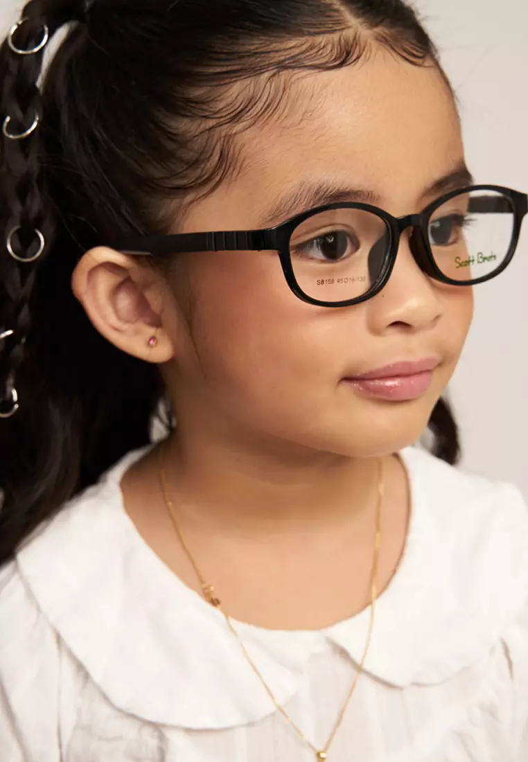 Kids Anti-Radiation Computer Eyeglasses SB108 C1 SNY/BLK