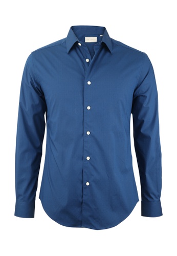Gay Giano navy Regular Fit Premium Cotton Shirt D8384AA2D459CEGS_1