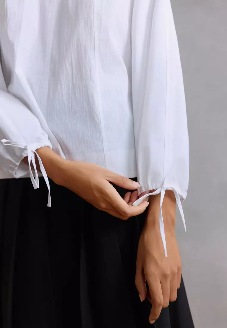 G2000 Puff Sleeve Textured Blouse