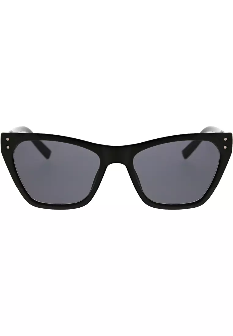 Kendall + Kylie Black Sculpted Profile Cat Eye Sunglasses