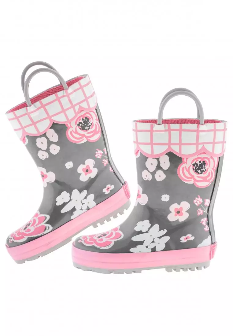 Discount on Stephen Joseph  shoes - SKU: Rain Boots Charcoal Floral