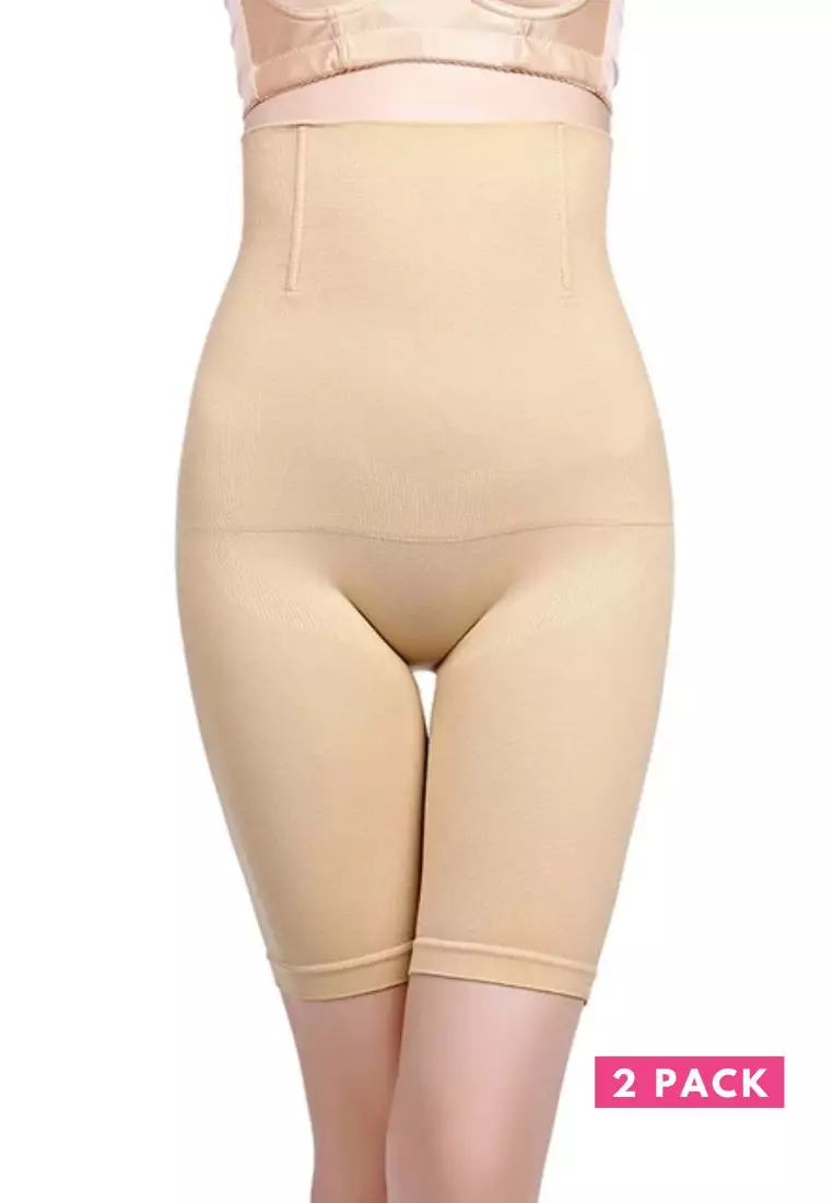 Kiss & Tell 2 Pack Premium Naura High Waisted Shaping & Lifting Girdle  Shorts in Nude 2024, Buy Kiss & Tell Online