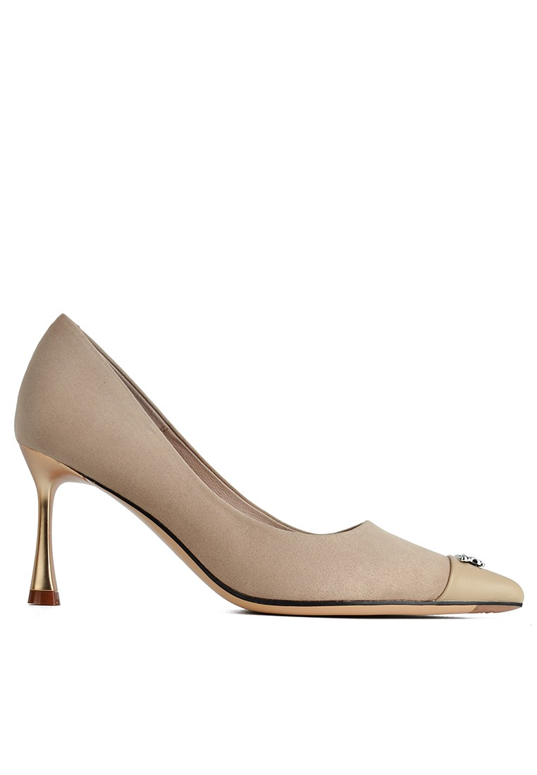 8CM Butterfly Ornament Pointy Stitched Pumps XJ3389-12