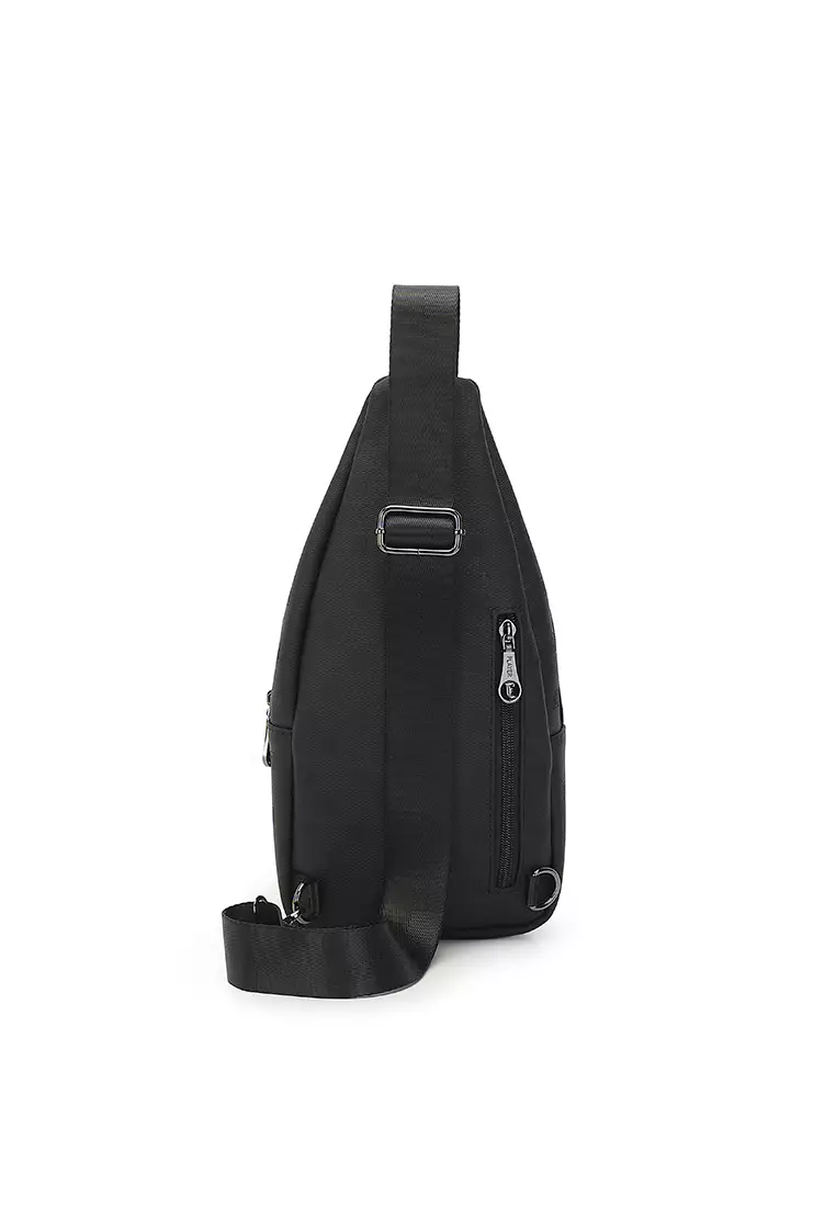Men's Chest Bag / Sling Bag / Crossbody Bag (Tas Dada / Tas Selempang Pria) - Hitam