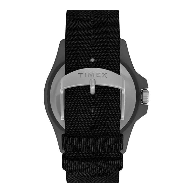 Jam Tangan Pria Timex Expedition North TW2V40500 Freedive Ocean Black Dial Black Recycled Fabric Strap