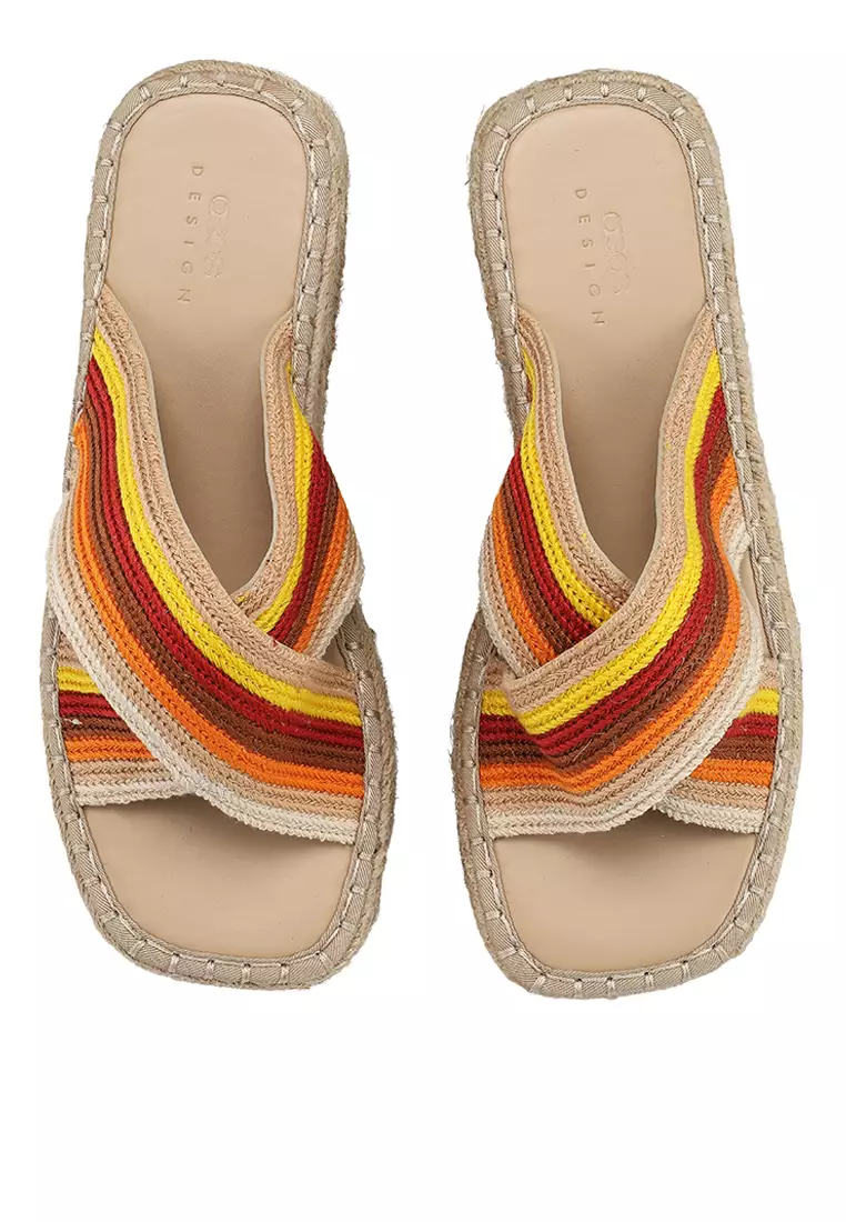 Jazlyn Flatform Crochet Mule Sandals