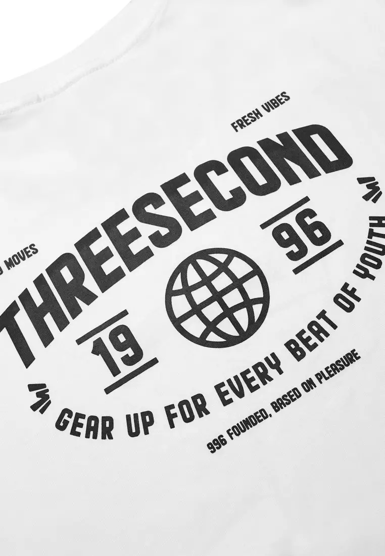 3Second Men's T-Shirt Short Sleeve Regular Fit Cotton Poca C940125