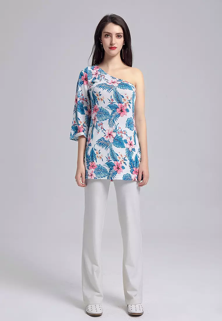 One Shoulder Tunic Top