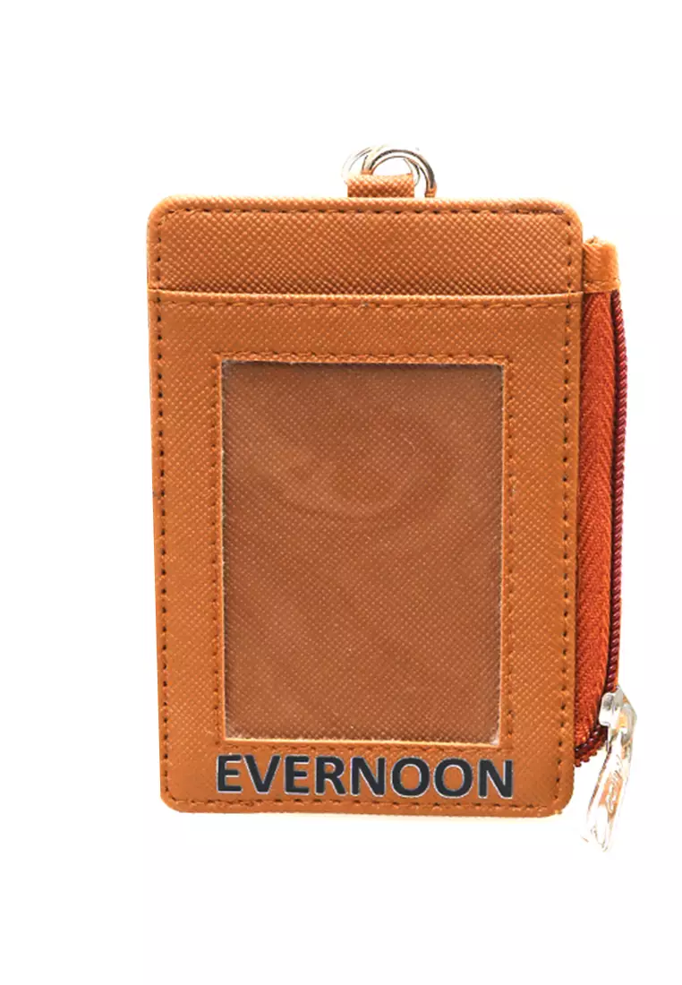 Siska Name Tag Seleting ID Card Desain Simple Premium Quality - Coklat