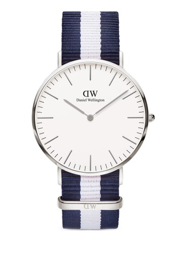 Daniel Wellington silver Classic Glasgow 40mm Silver White Watch A1BEFAC9A9E020GS_1