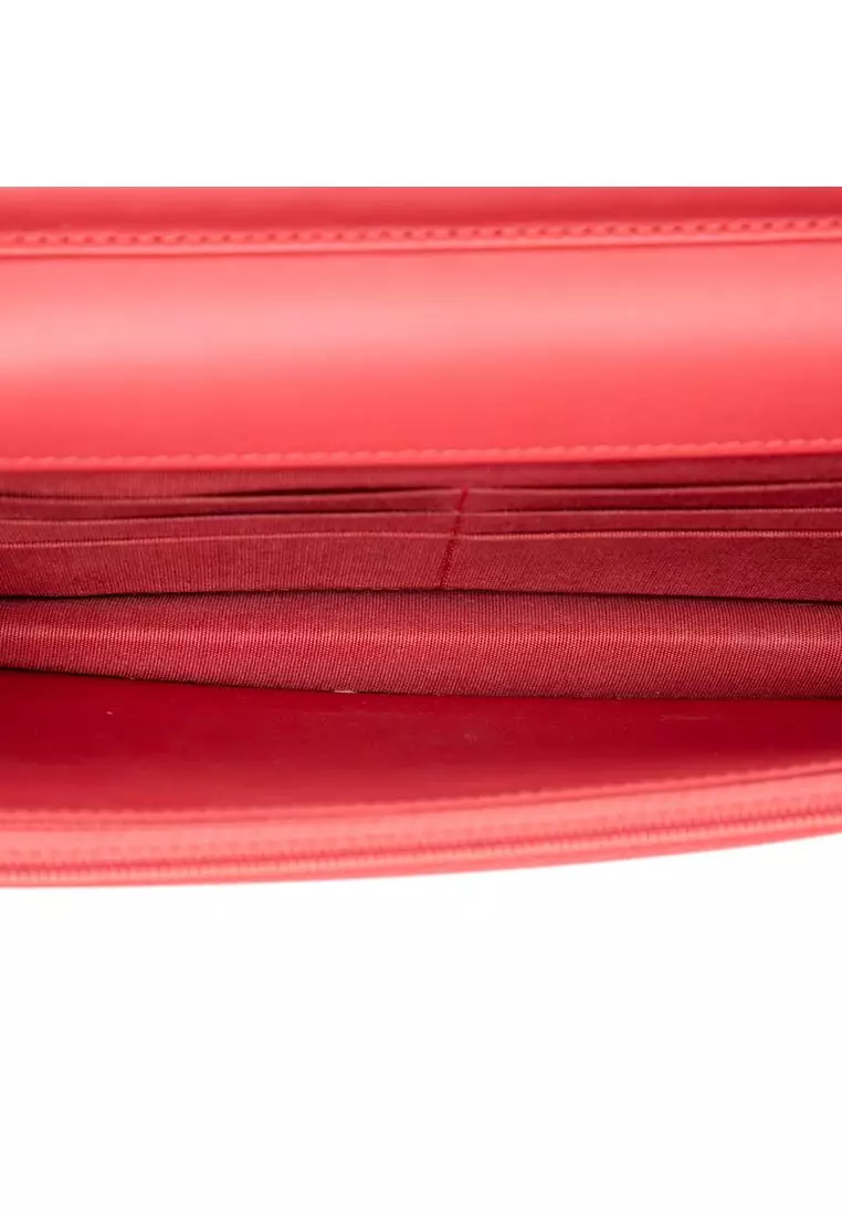 Pre-Loved Chanel Cc Caviar Wallet On Chain