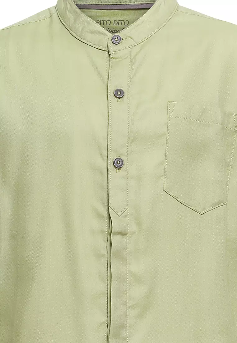 Pito Dito Boy Darbion Kemeja Panjang Ciang-i Anak Hijau - Size 4