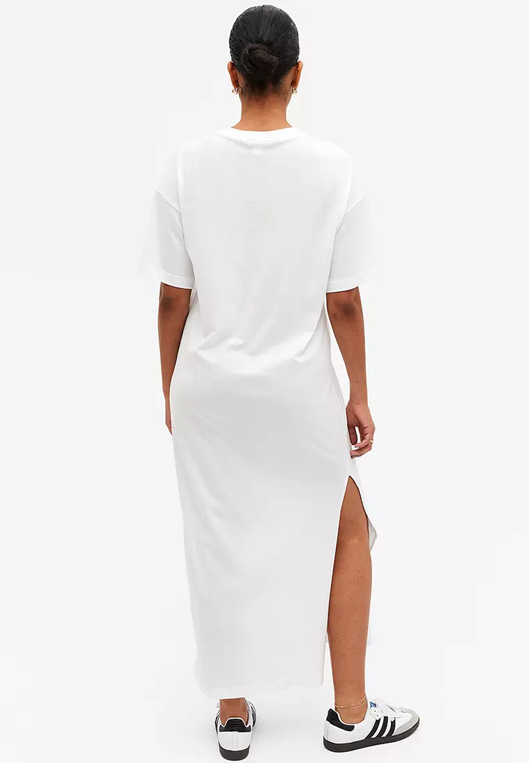 White t shirt dress near me online