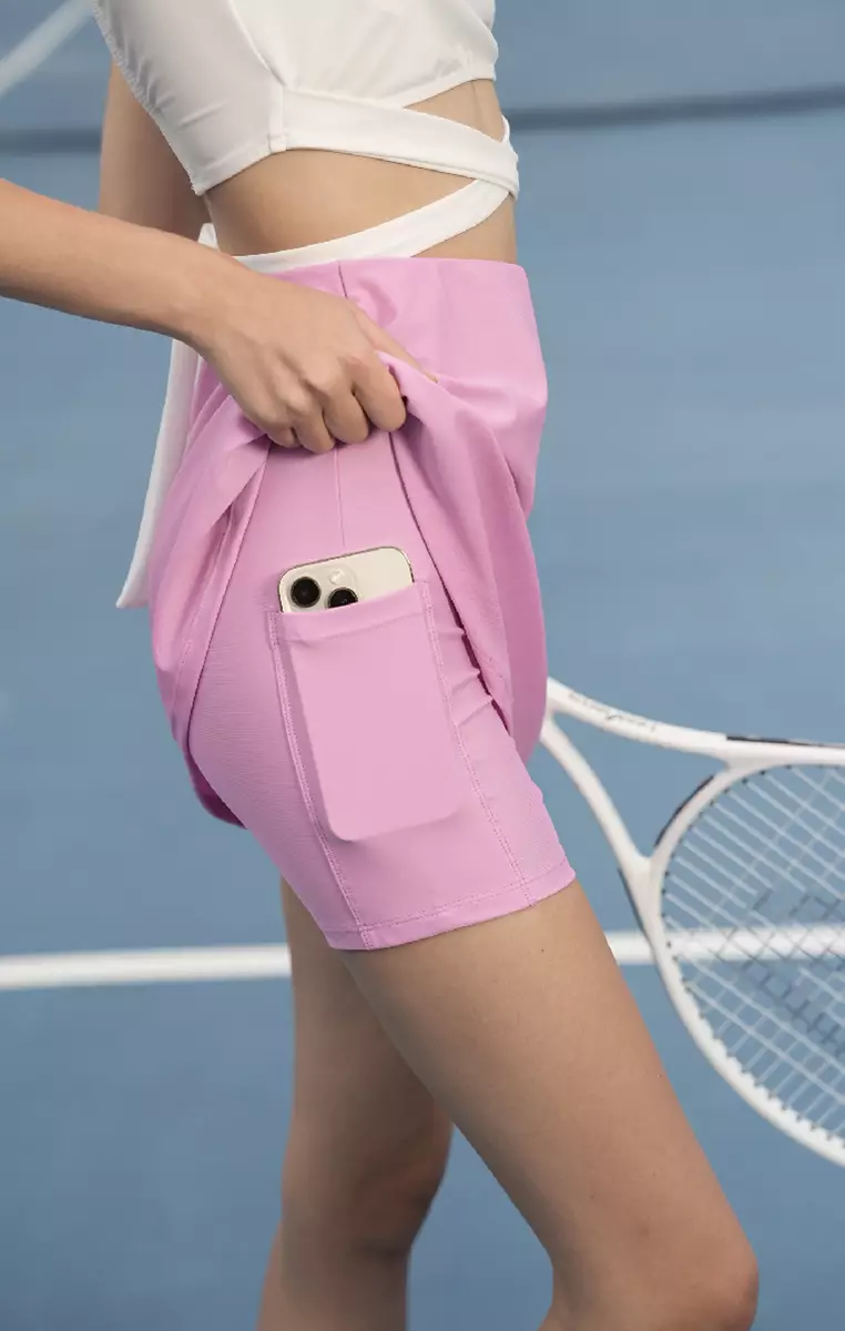 Courtside Skort, Skort Olahraga Wanita - Onyx