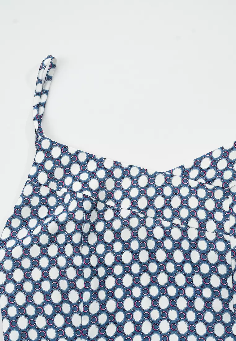 Fresh Polka Dot Suspender Dress