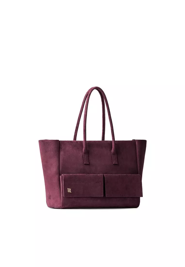Aure Tote Suede - Burgundy