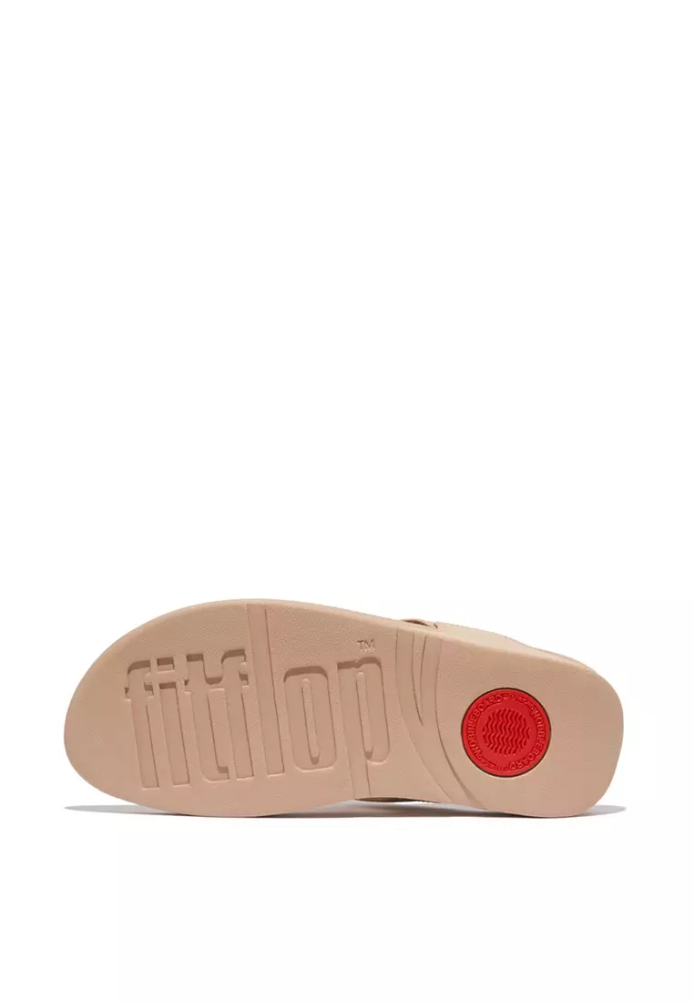 FitFlop LULU Leather Toe-Post Sandals - Classic Beige (I88-B41)