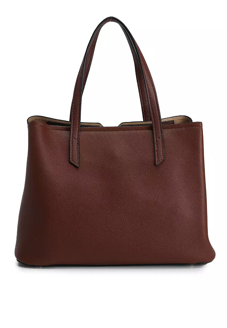 Pebbled Multi-Compartment Tote