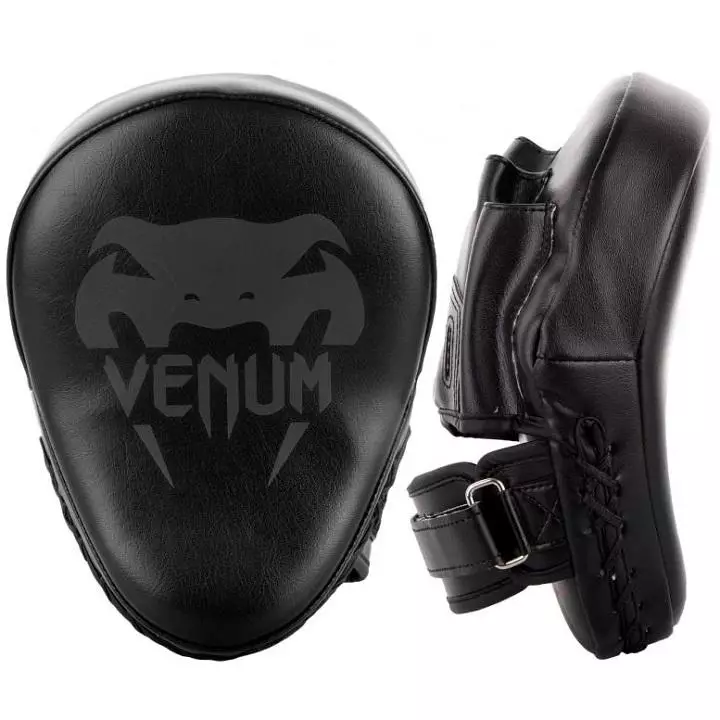 Venum Light Focus Mitts – Black/Black (Pair)