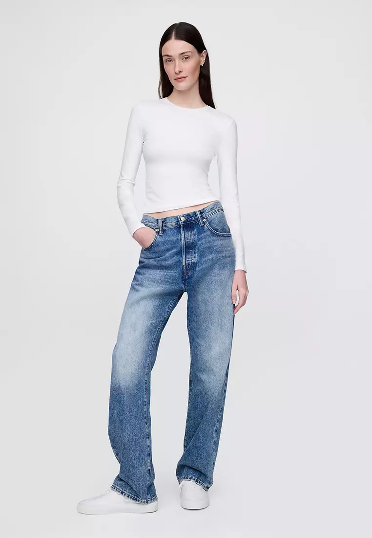 Close Knit Jersey Long Sleeves T-Shirt