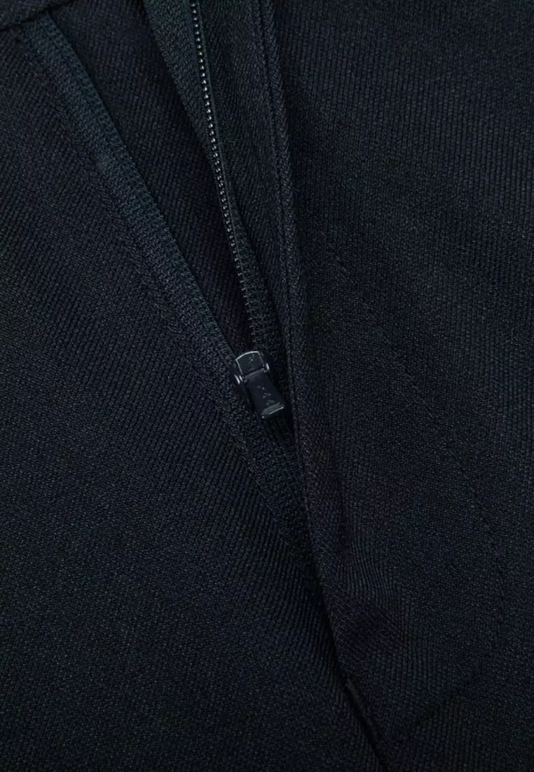 Teflon Regular Fit Twill Suit Pants