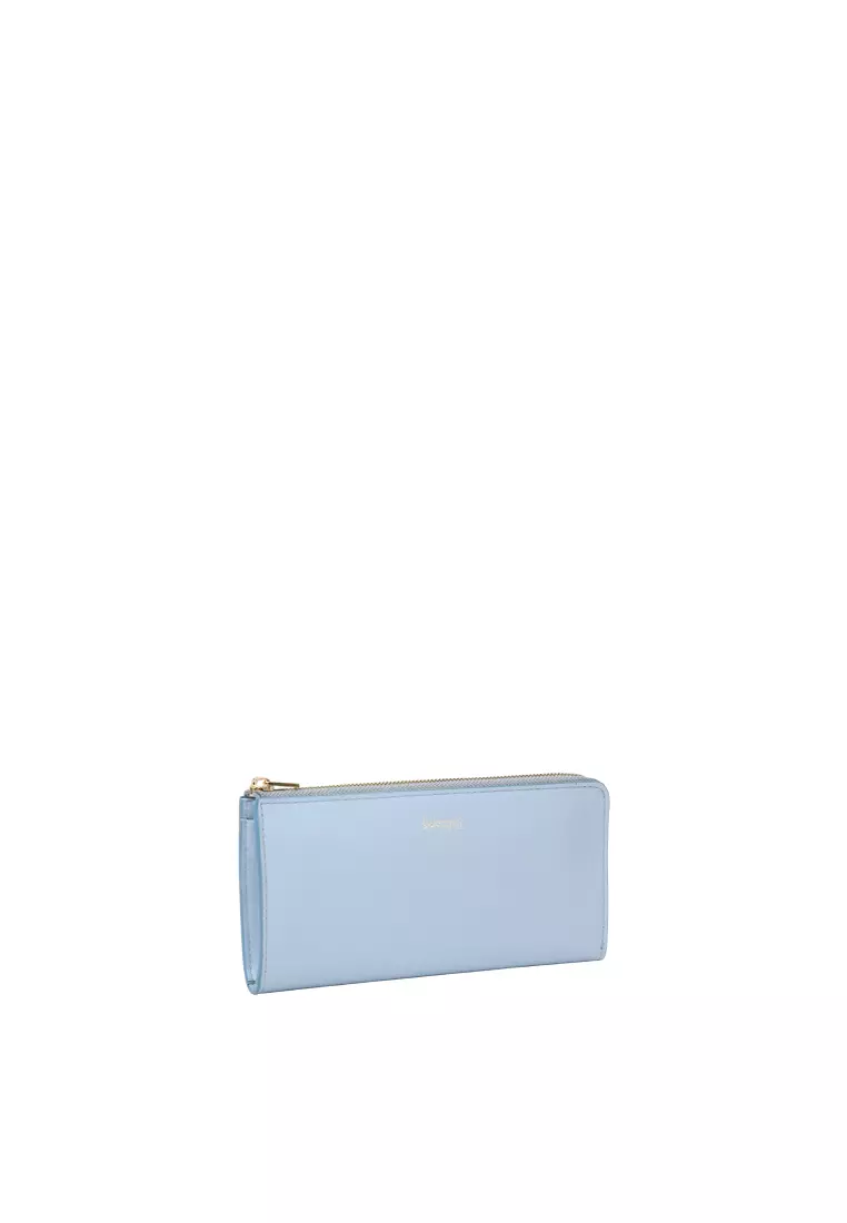 L-Zip Long Wallet - Baby Blue