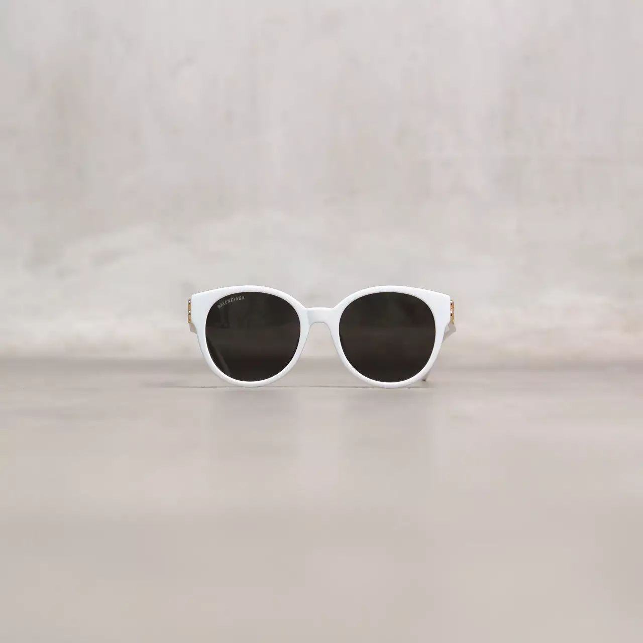 Kacamata BALENCIAGA BB GOLD WHITE SUNGLASSES 100% ORIGINAL