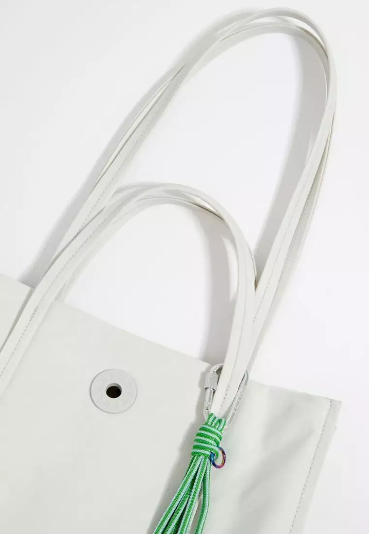 Bimba Y Lola L Gray Nylon Shopper Bag