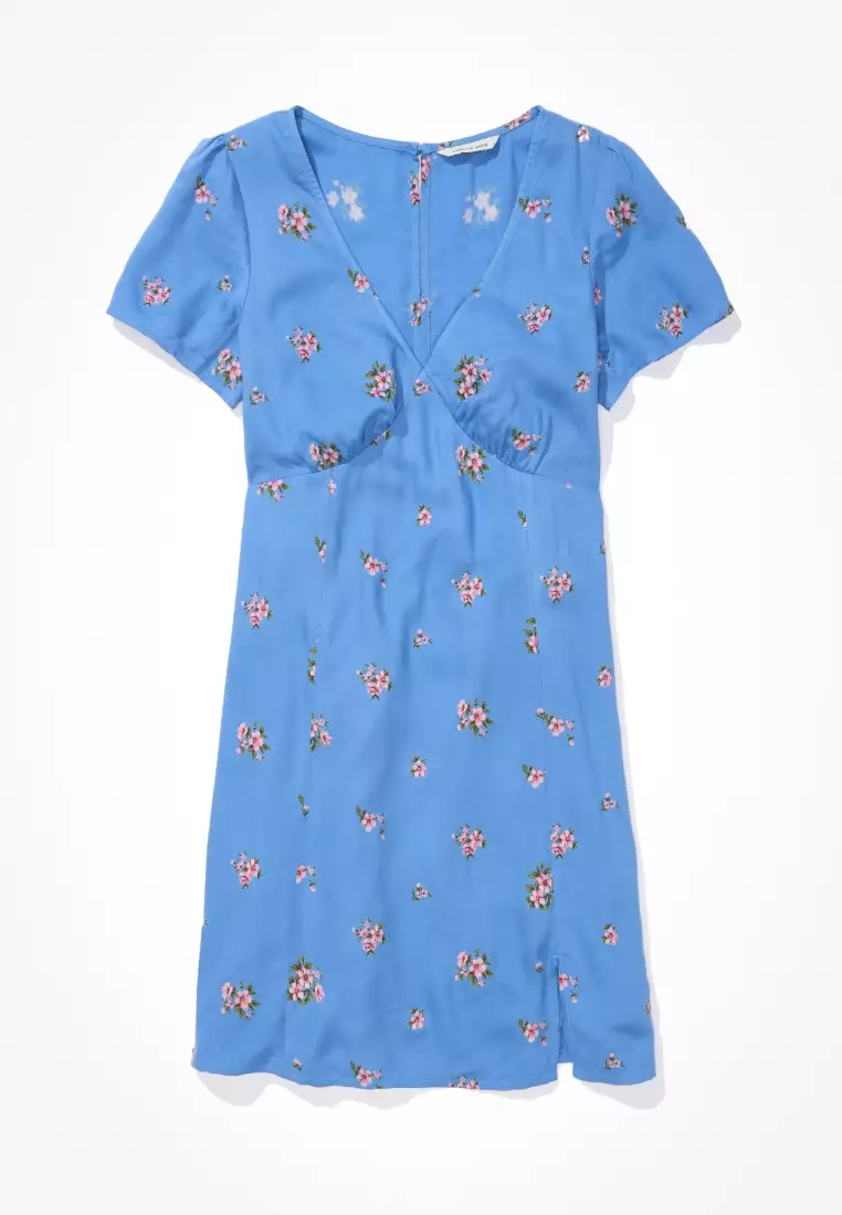 Buy American Eagle Women s Floral Short Sleeve Mini Dress 2024