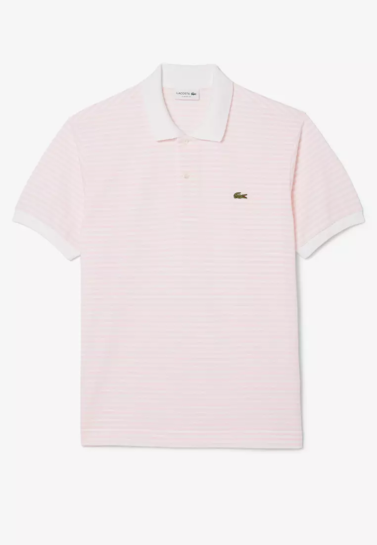 Classic Fit L.12.12 Striped Petit Piqué Polo Shirt