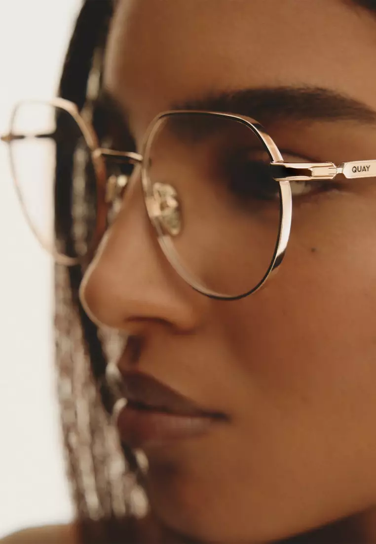 QUAY On Mute Optical Eyeglasses - Silver