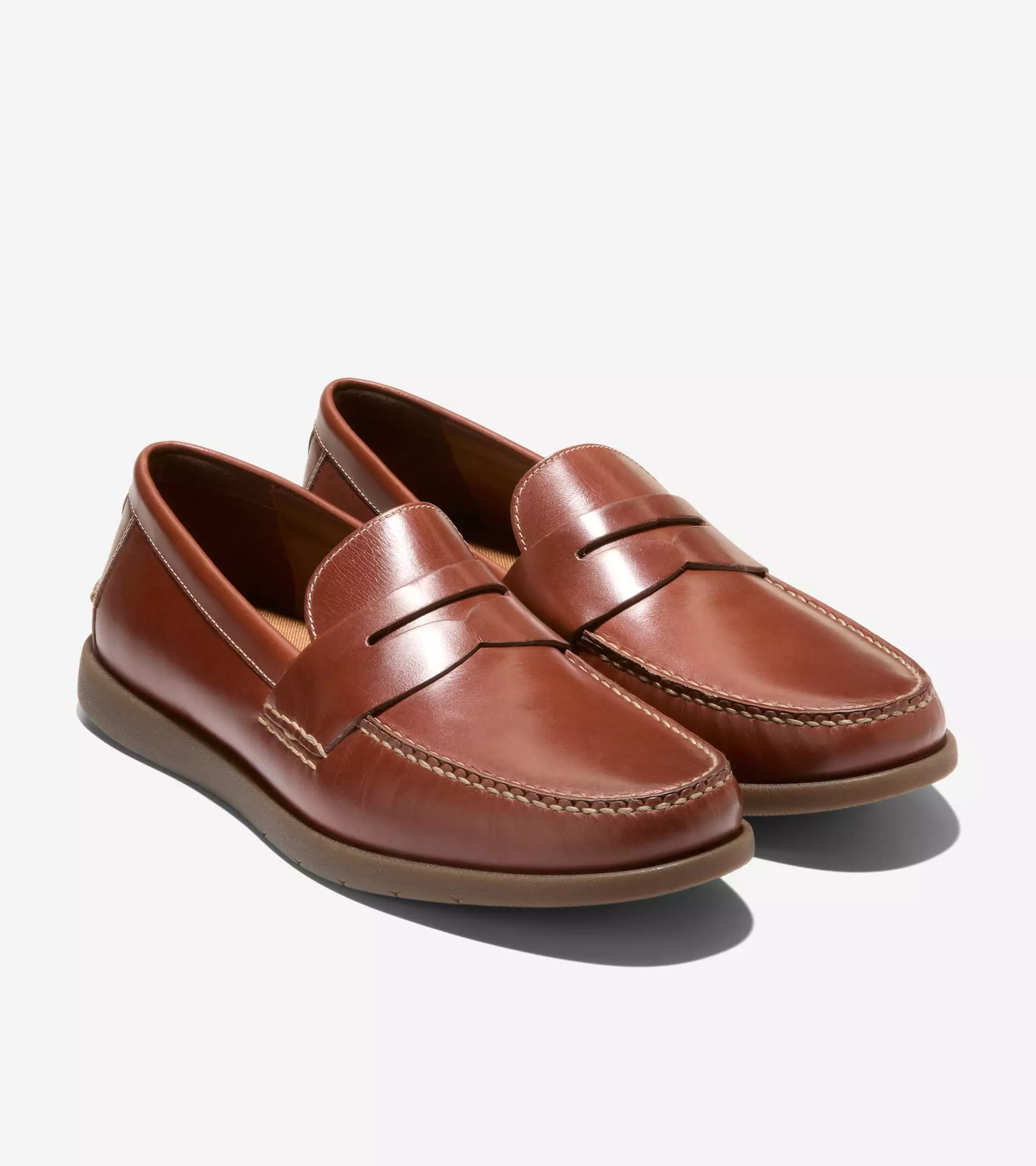 Cole Haan Men Premium Outdr Brower Penny Loafers - (Brown)