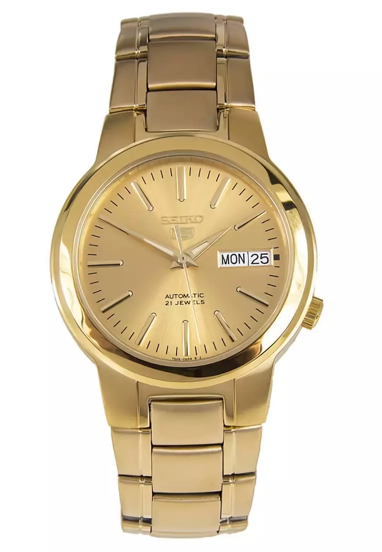 Seiko 5 Automatic - Jam Tangan Pria - Gold - Stainless Steel - SNKA10K1