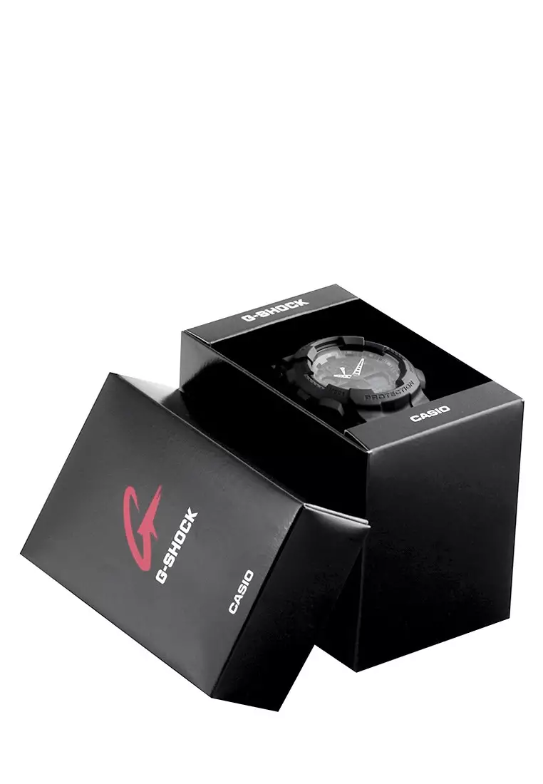 Casio G-SHOCK Jam Tangan Pria - Black - Silicon - GA-100-1A1DR