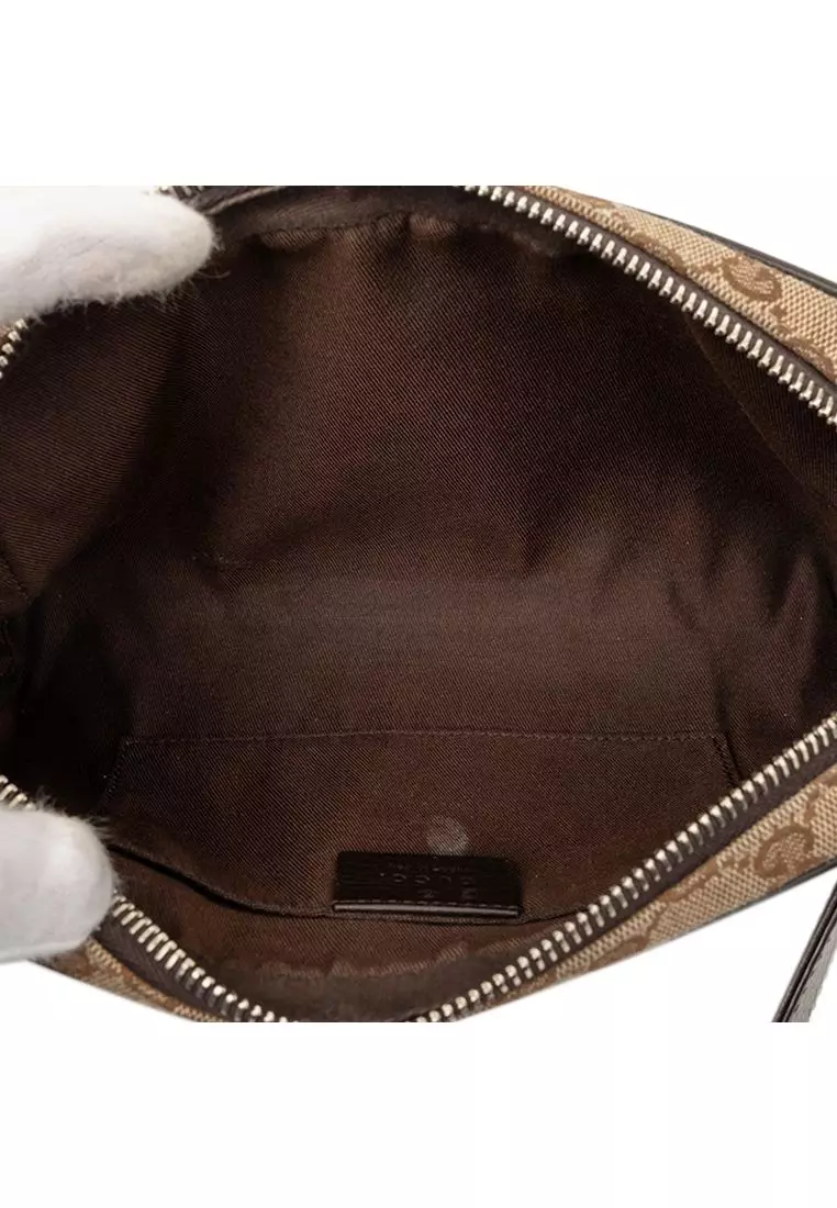 Pre-Loved Gucci Gg Canvas Belt Bag