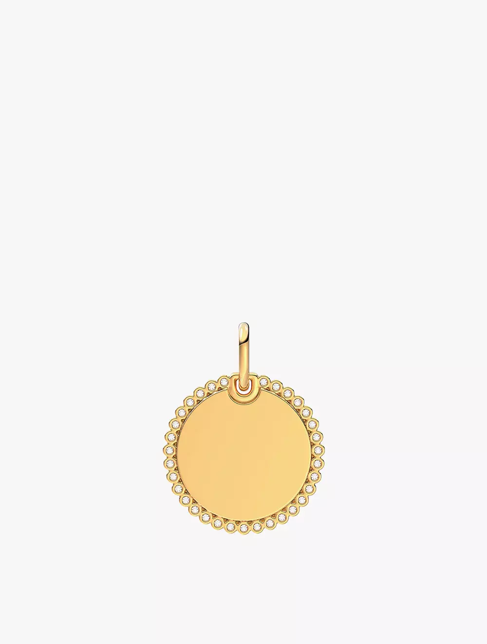 Engravable Round Tag Pendant