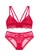 ZITIQUE red Women's Spring Summer 3/4 Cup Wireless Thin Pad Comfy Lingerie Set (Bra And Underwear) - Red 7FF0EUS8996EA4GS_1
