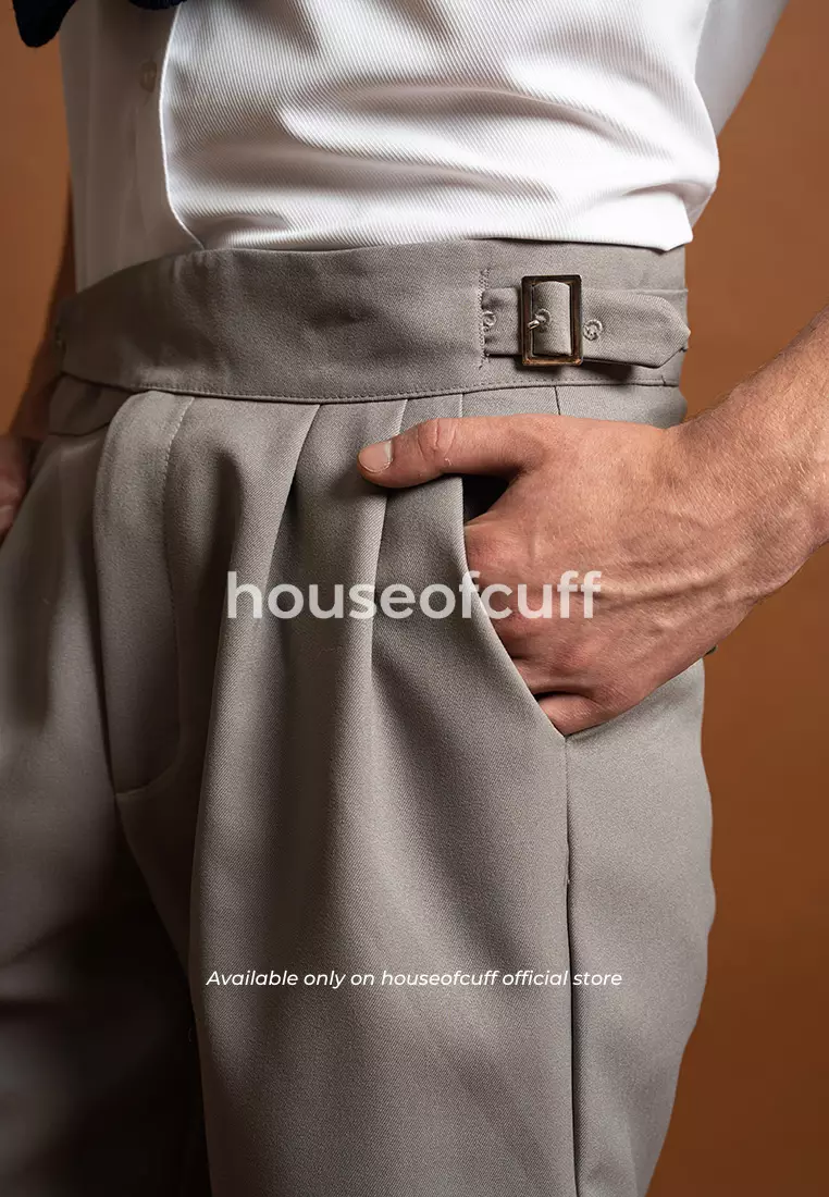 Houseofcuff Celana Pendek High Waist Gurkha Short Pants Abu Abu