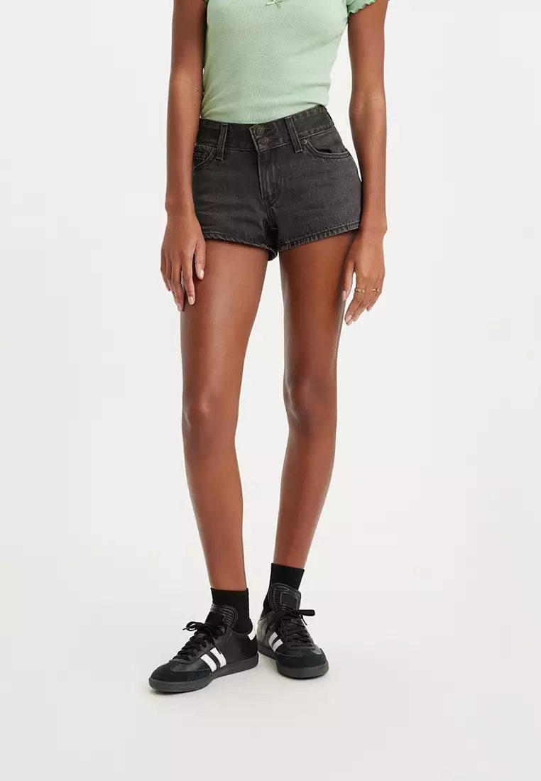 Levi black shorts on sale womens