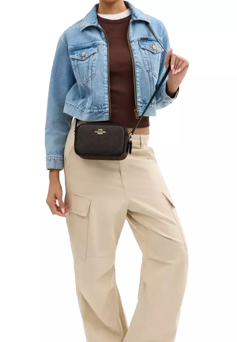 Mini Jamie Camera Bag In Signature Canvas Cy752