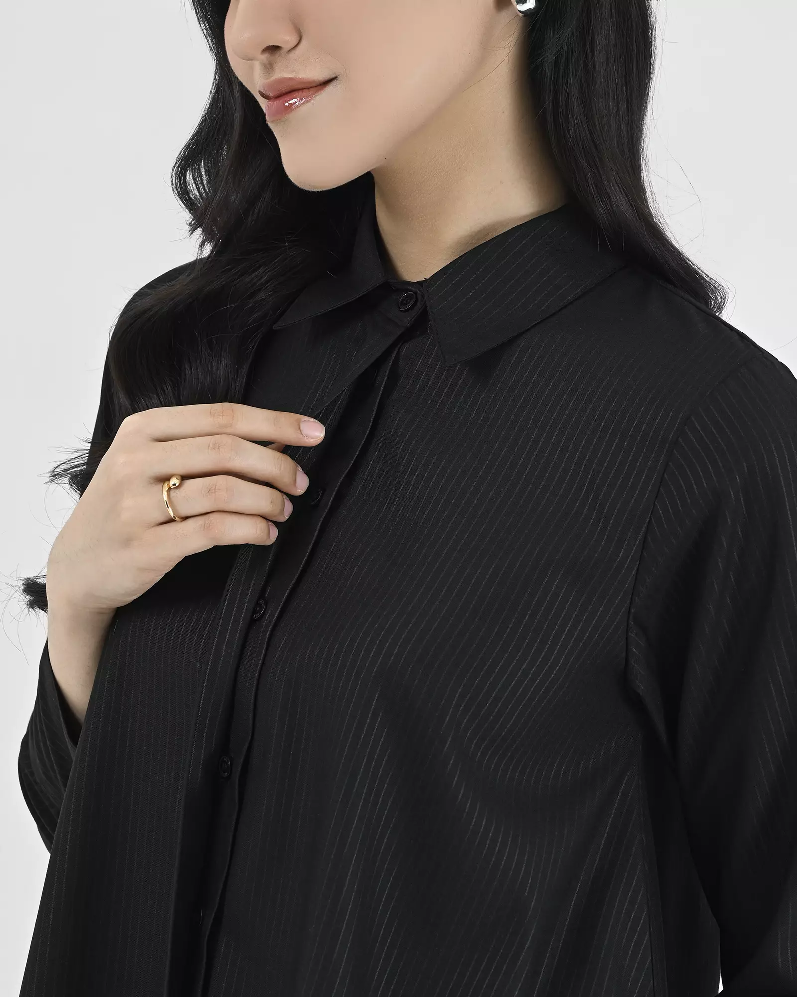 Geulis.id ARIANA TOP - Stripesblack