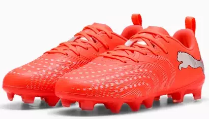 PUMA Future 9 Play Fg/Ag Jr 10872301 - Sepatu Bola Anak (Merah)