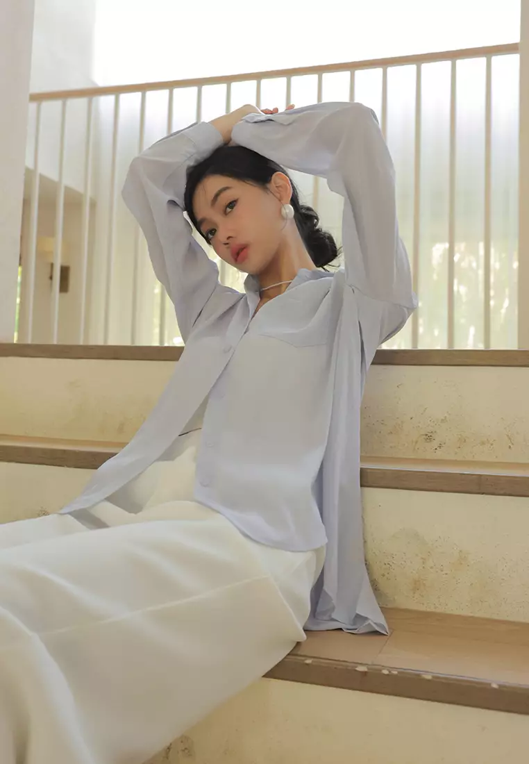 Panel Back Button Down Shirt