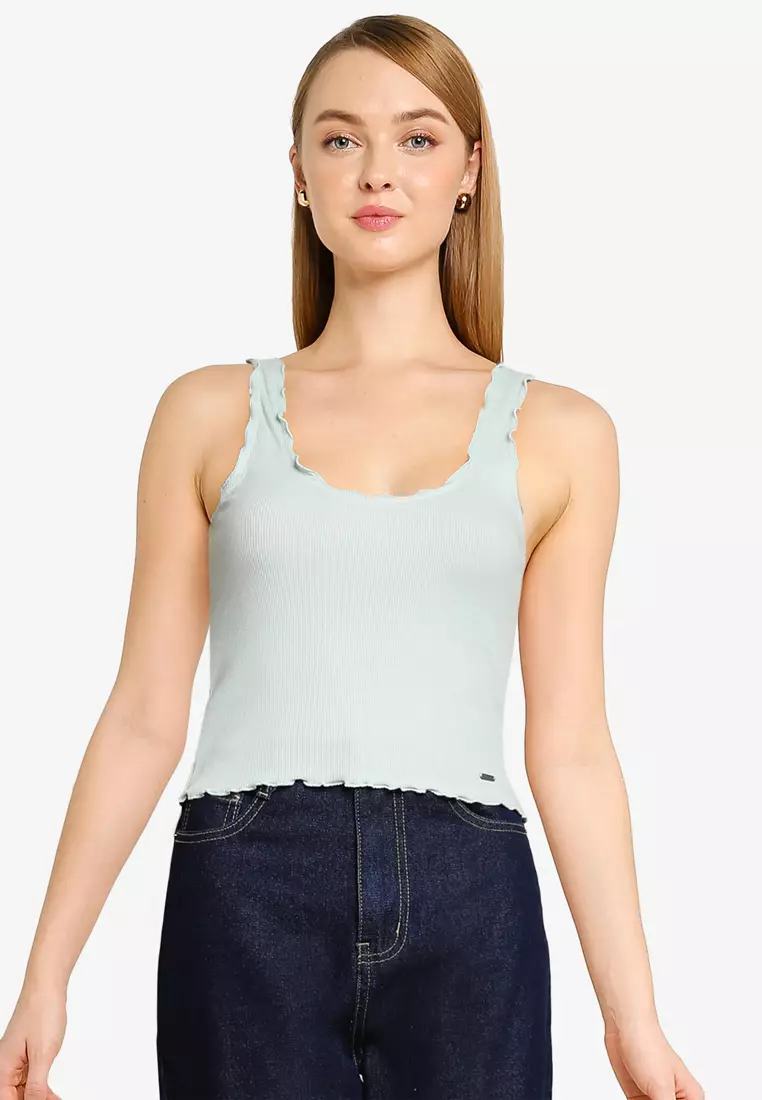 Buy Hollister Lettuce Cinch Cami Top Online ZALORA Malaysia