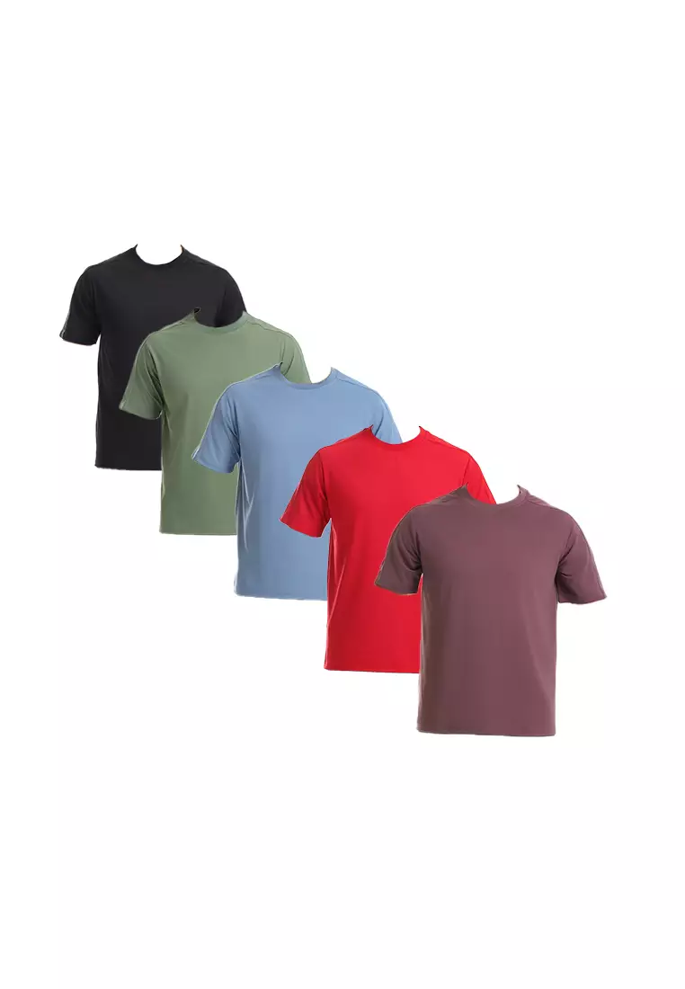 Forest Mens Stretchable Quick-Dry Sports Tee - 24160-38DustyBlue