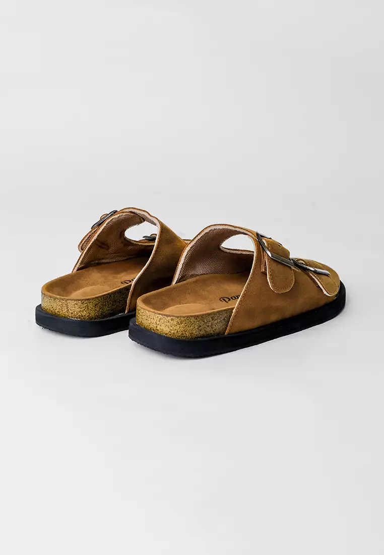 Pamole Sandal Wanita Kekinian Sendal Cewek - Magi Series Coklat