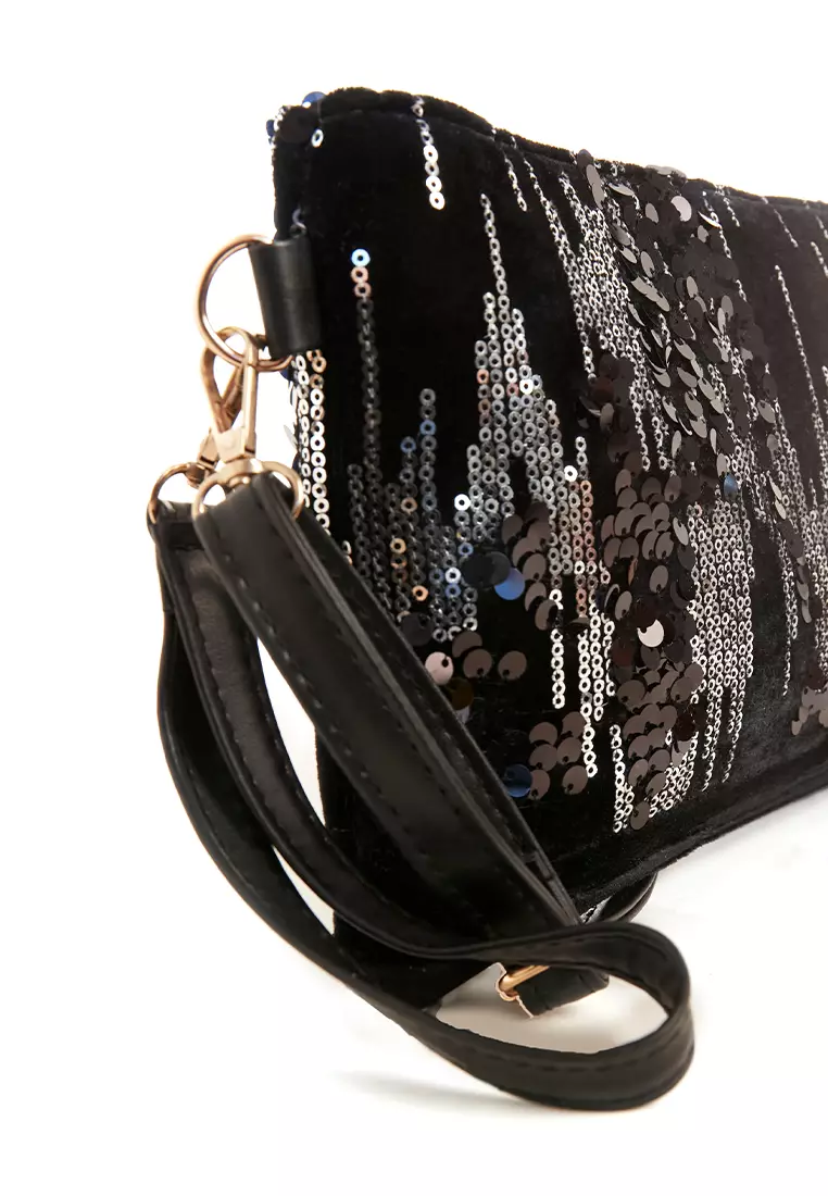Black and silver cross online body bag