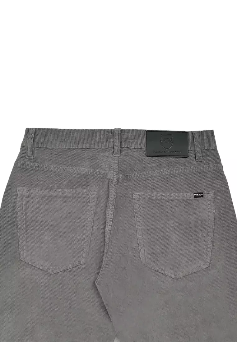 POLICE Celana Corduroy Panjang Premium Regular Fit Pria