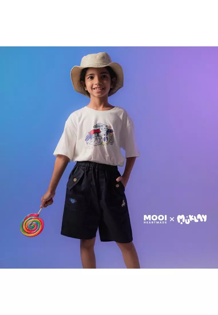 Mooi X Muklay Celana Pendek Cargo Anak Lex Short Cargo Pants Kids - Khaki